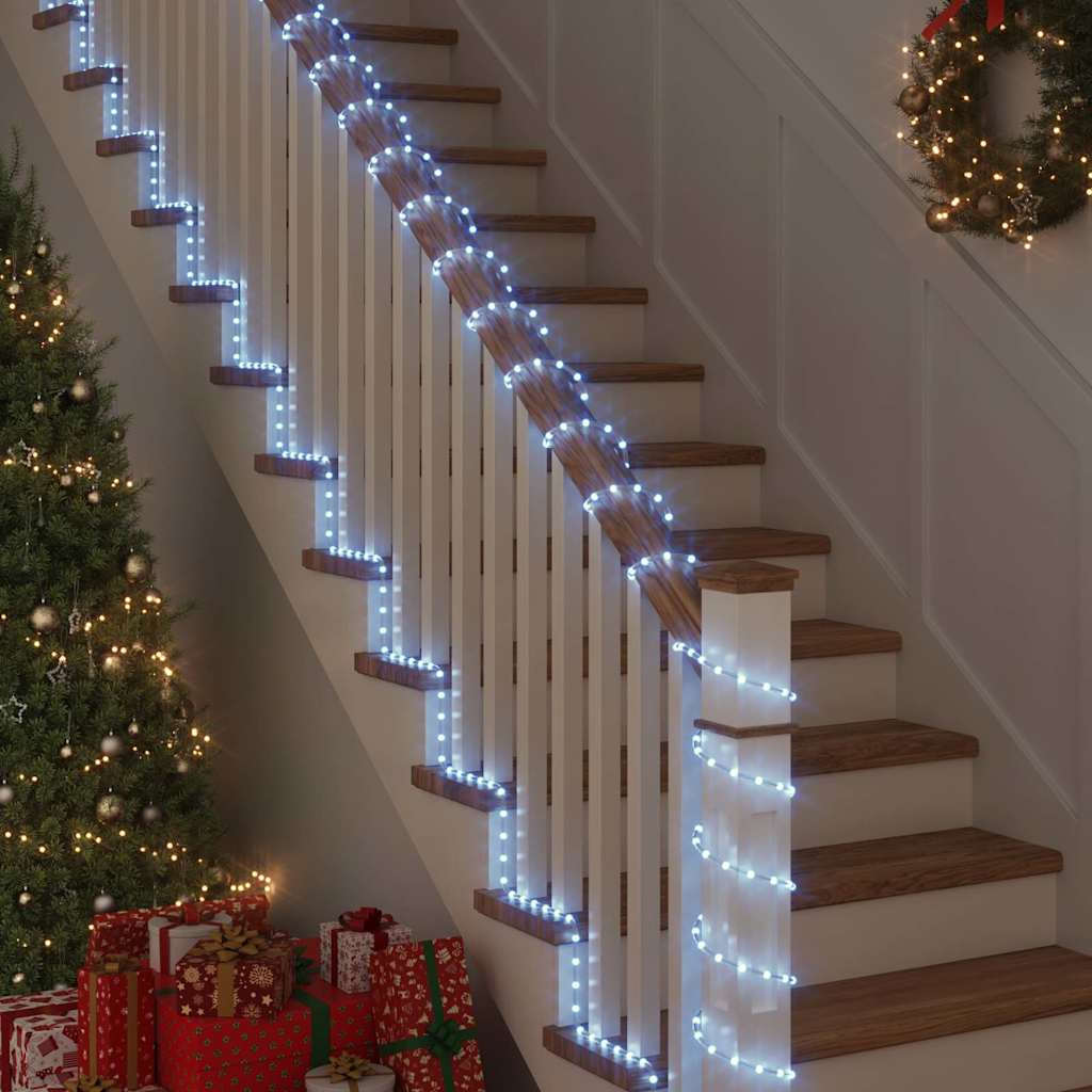 VidaXL Lichtschlauch mit 2400 LED kaltweiß 100 m PVC