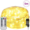 Vidaxxl Lichtschlauch mit 120 LED warmweiß 5 m PVC