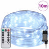 VidaXL Lichtschlauch mit 240 LED kaltweiß 10 m PVC