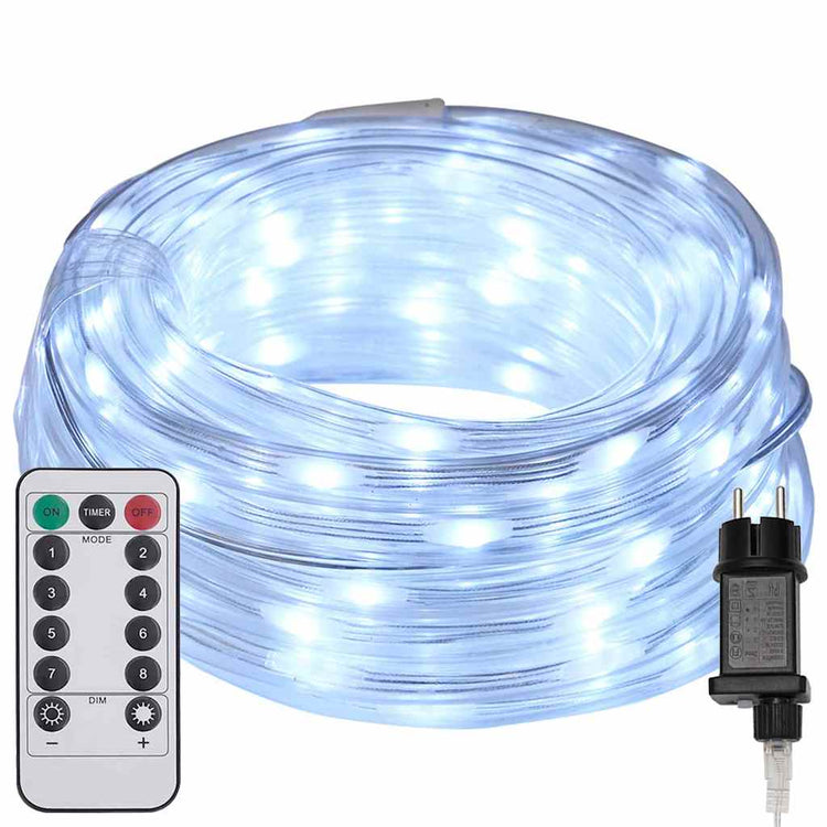 Vidaxxl Lichtschlauch mit 480 LED kaltweiß 20 m PVC