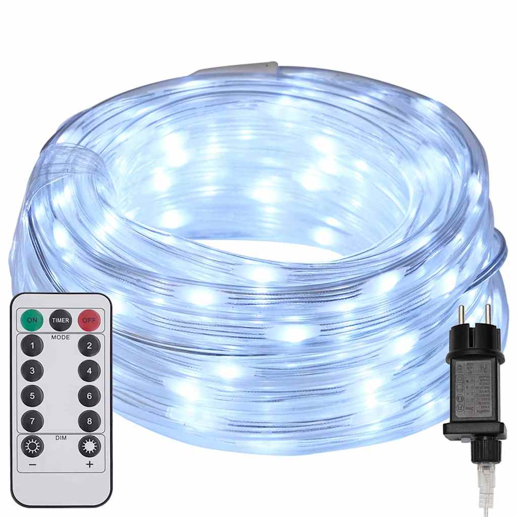 VidaXL Lichtschlauch mit 1200 LED kaltweiß 50 m PVC