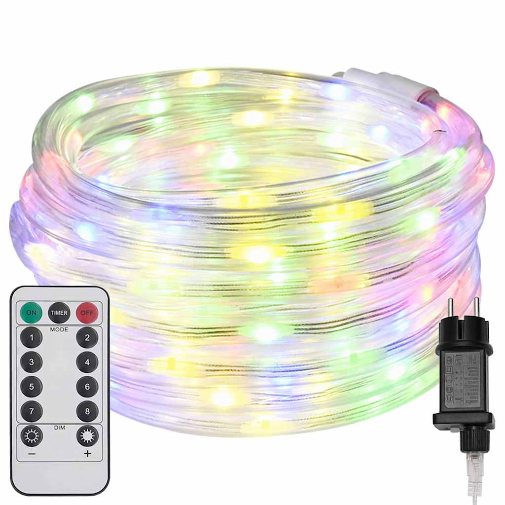 Vidaxxl-Lichtschlauch mit 1200 LEDs, mehrfarbig, 50 m PVC