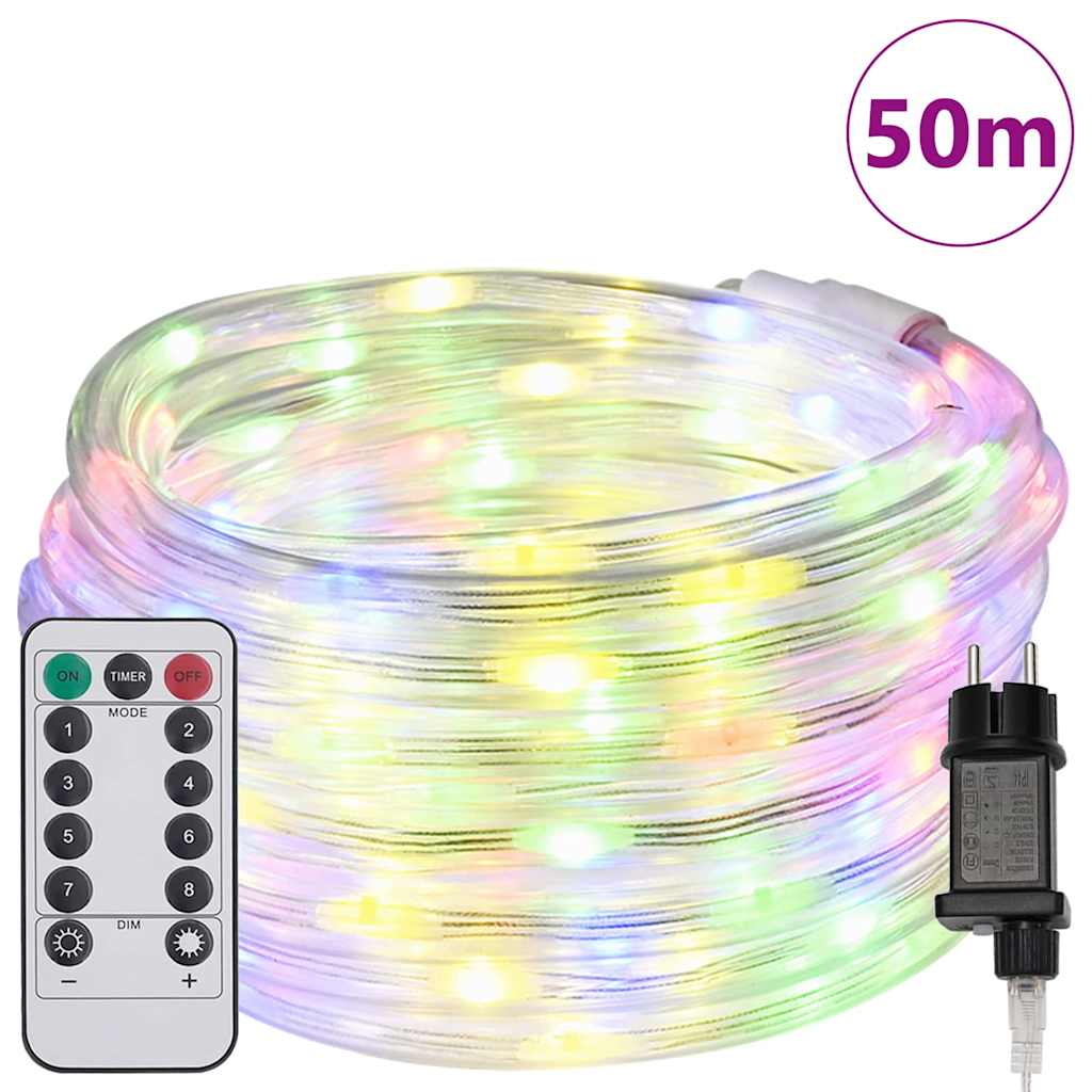 Vidaxxl-Lichtschlauch mit 1200 LEDs, mehrfarbig, 50 m PVC