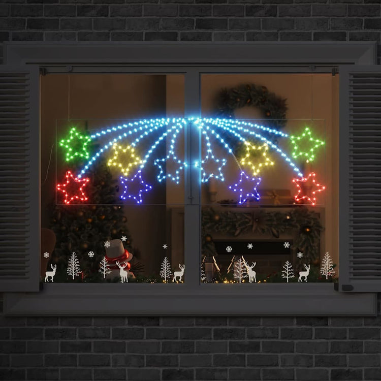 Vidaxx Weihnachtsstern mit 432 LED mehrfarbig 182 x 58 cm PVC