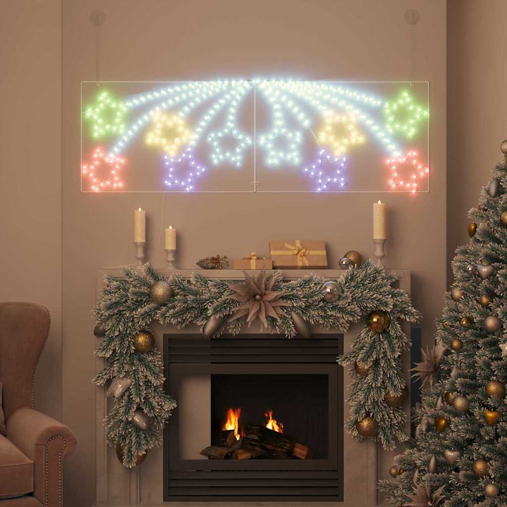 Vidaxx Weihnachtsstern mit 432 LED mehrfarbig 182 x 58 cm PVC