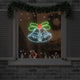 Vidaxx Weihnachtsglocke mit 144 LEDs mehrfarbig 57 x 47,5 cm PVC