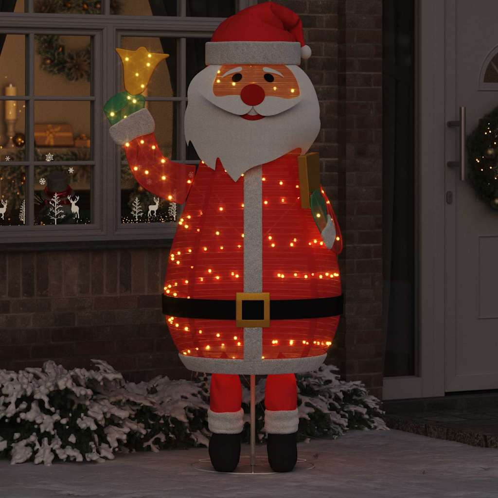 Vidaxx Weihnachtsmann mit 200 LED warmweiß 100 x 180 cm Stoff