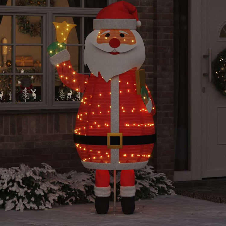 Vidaxx Weihnachtsmann mit 200 LED warmweiß 100 x 180 cm Stoff
