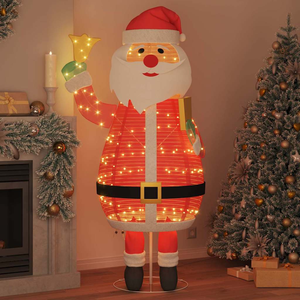 Vidaxx Weihnachtsmann mit 200 LED warmweiß 100 x 180 cm Stoff