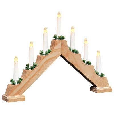 Vidaxx Weihnachtskerzenbrücke braun 39,5 x 5 x 29 cm massives Kiefernholz