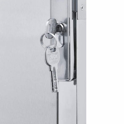 VidaXL Gartentor mit Schloss Silber 100 x 75 cm Edelstahl