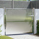 VidaXL Gartentor mit Schloss Silber 100 x 75 cm Edelstahl