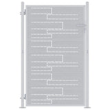 VidaXL Gartentor mit Schloss Silber 100 x 150 cm Edelstahl - afbeelding 2