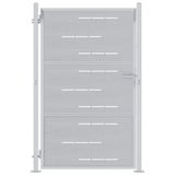 VidaXL Gartentor mit Schloss Silber 100 x 150 cm Edelstahl - afbeelding 2