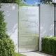 VidaXL Gartentor mit Schloss Silber 96 x 200 cm Edelstahl