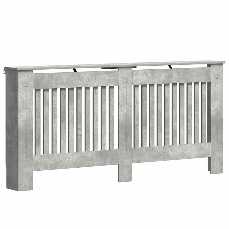 Vidaxx Heizkörperabdeckung Betongrau 172 x 19 x 81,5 cm Holzwerkstoff