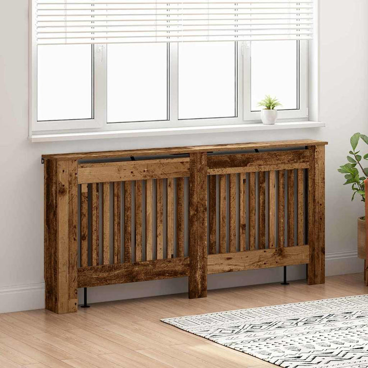 Vidaxx Heizkörperabdeckung Altholz 172 x 19 x 81,5 cm verarbeitetes Holz