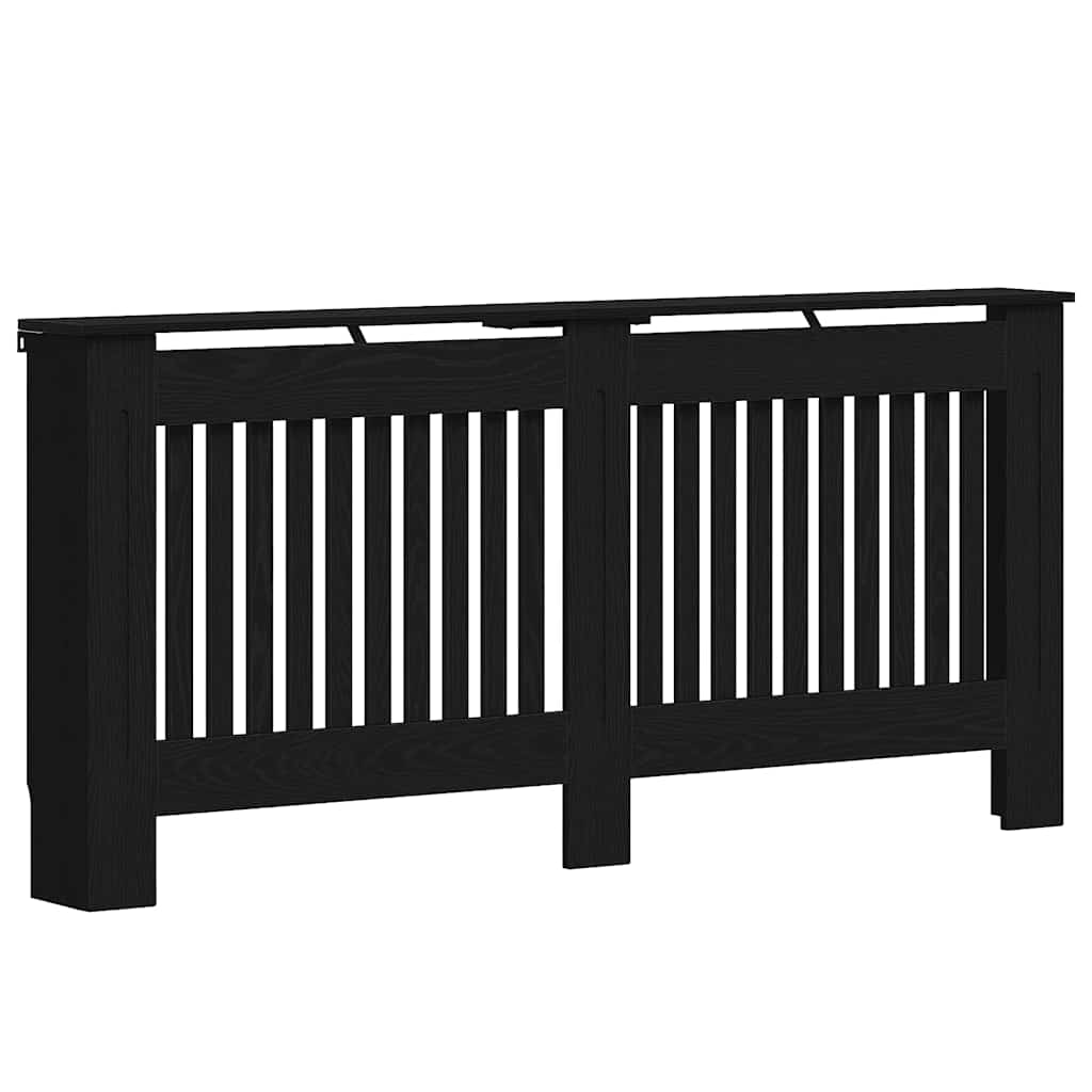 Vidaxxl Heizkörperabdeckung schwarze Eiche 172 x 19 x 81,5 cm Holzwerkstoff