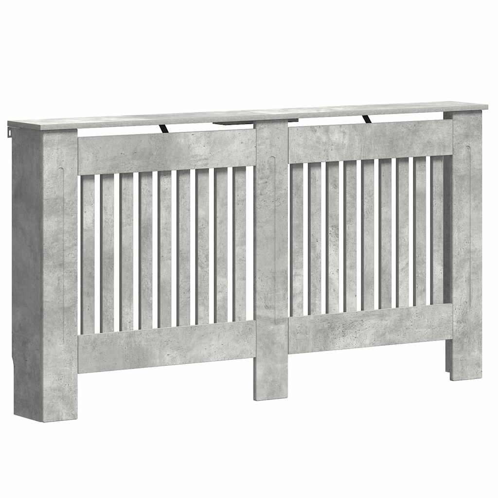 Vidaxx Heizkörperabdeckung Betongrau 152 x 19 x 81,5 cm Holzwerkstoff