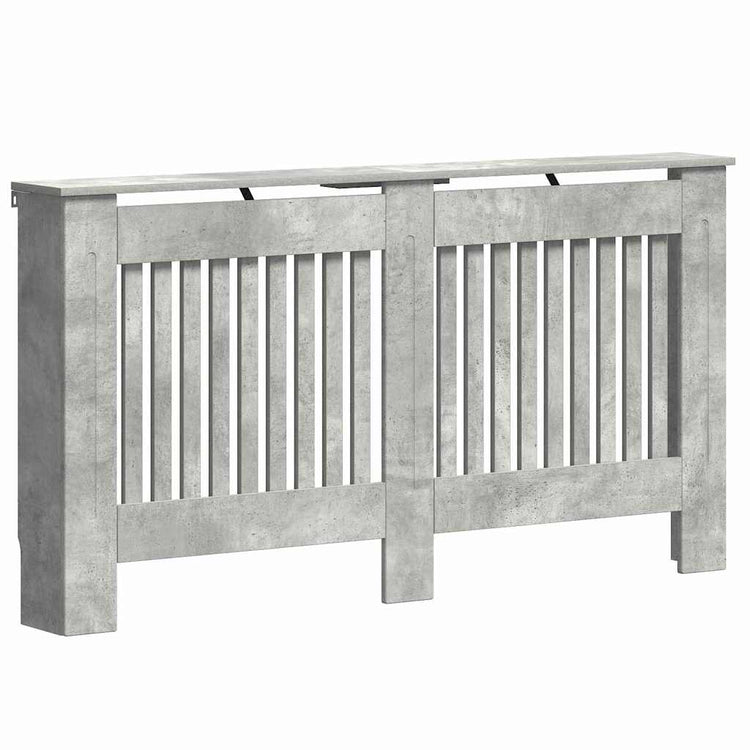 Vidaxx Heizkörperabdeckung Betongrau 152 x 19 x 81,5 cm Holzwerkstoff