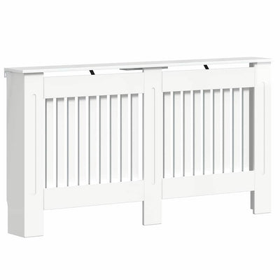 Vidaxxl Heizkörperabdeckung Hochglanz Weiß 152 x 19 x 81,5 cm Holzwerkstoff