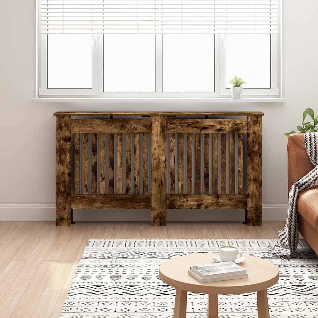 Vidaxx Heizkörperabdeckung Räuchereiche 152 x 19 x 81,5 cm Holzwerkstoff