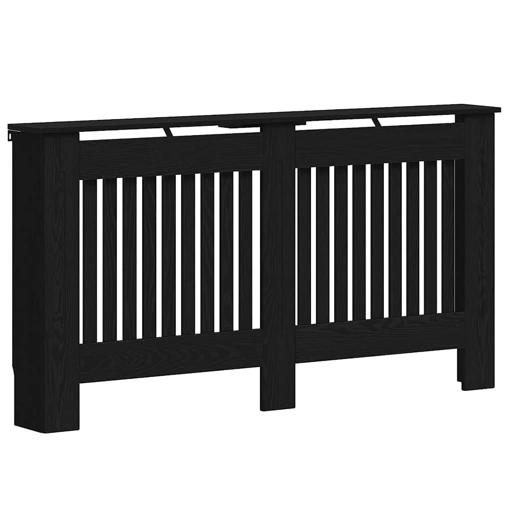 Vidaxx Heizkörperabdeckung Schwarzeiche 152 x 19 x 81,5 cm Holzwerkstoff