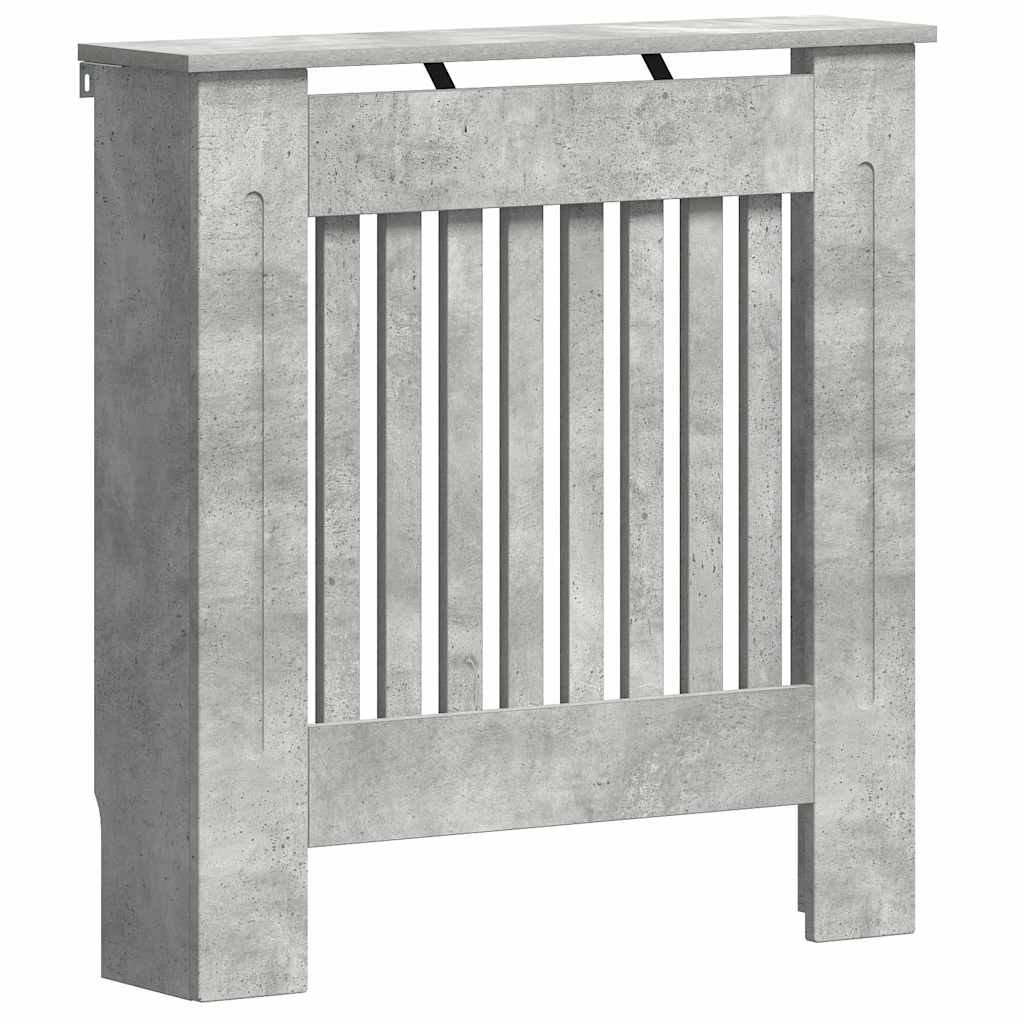 Vidaxx Heizkörperabdeckung Betongrau 78 x 19 x 81,5 cm Holzwerkstoff