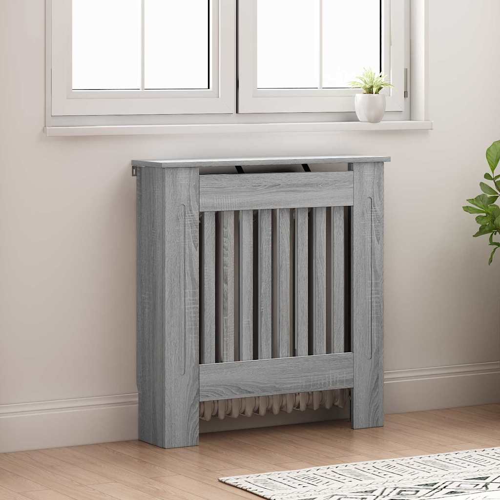 Vidaxl Heizkörperabdeckung Grau Sonoma 78 x 19 x 81,5 cm Holzwerkstoff
