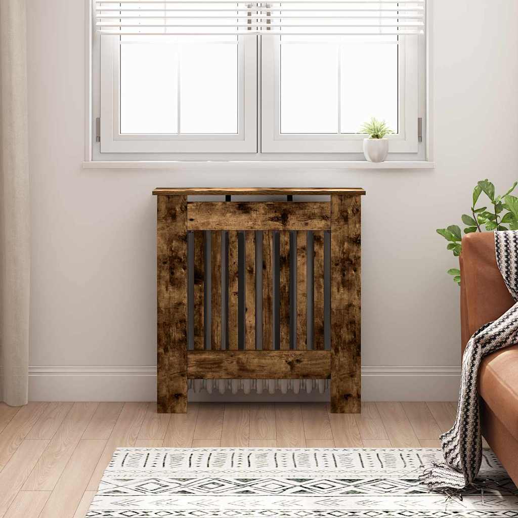 Vidaxxl Heizkörperabdeckung Räuchereiche 78 x 19 x 81,5 cm Holzwerkstoff