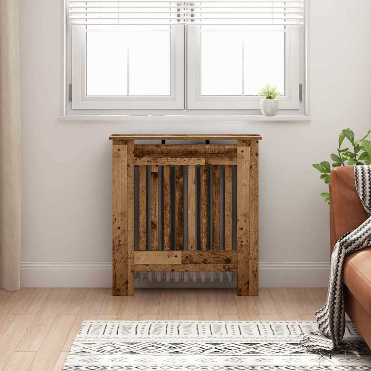 Vidaxx Heizkörperabdeckung Altholz 78 x 19 x 81,5 cm verarbeitetes Holz