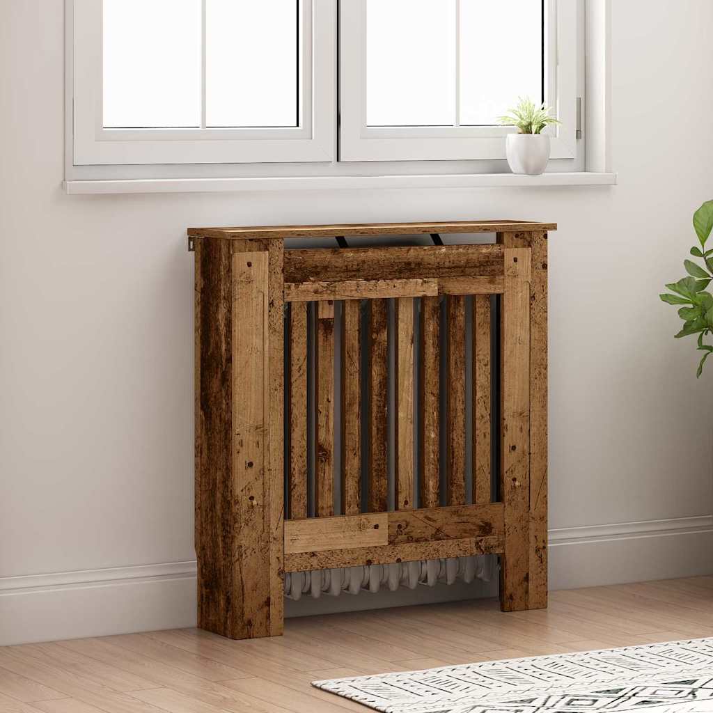 Vidaxx Heizkörperabdeckung Altholz 78 x 19 x 81,5 cm verarbeitetes Holz
