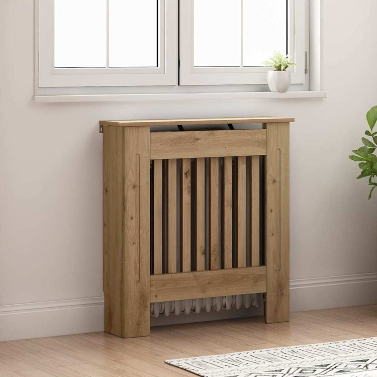 Vidaxxl Heizkörperabdeckung Artisan Oak 78 x 19 x 81,5 cm Holzwerkstoff