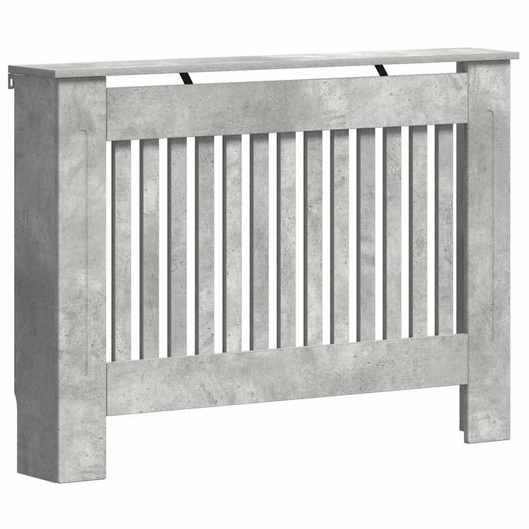 Vidaxx Heizkörperabdeckung Betongrau 112 x 19 x 81,5 cm Holzwerkstoff