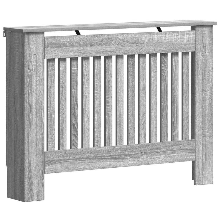 Vidaxl Heizkörperabdeckung Grau Sonoma 112 x 19 x 81,5 cm Holzwerkstoff