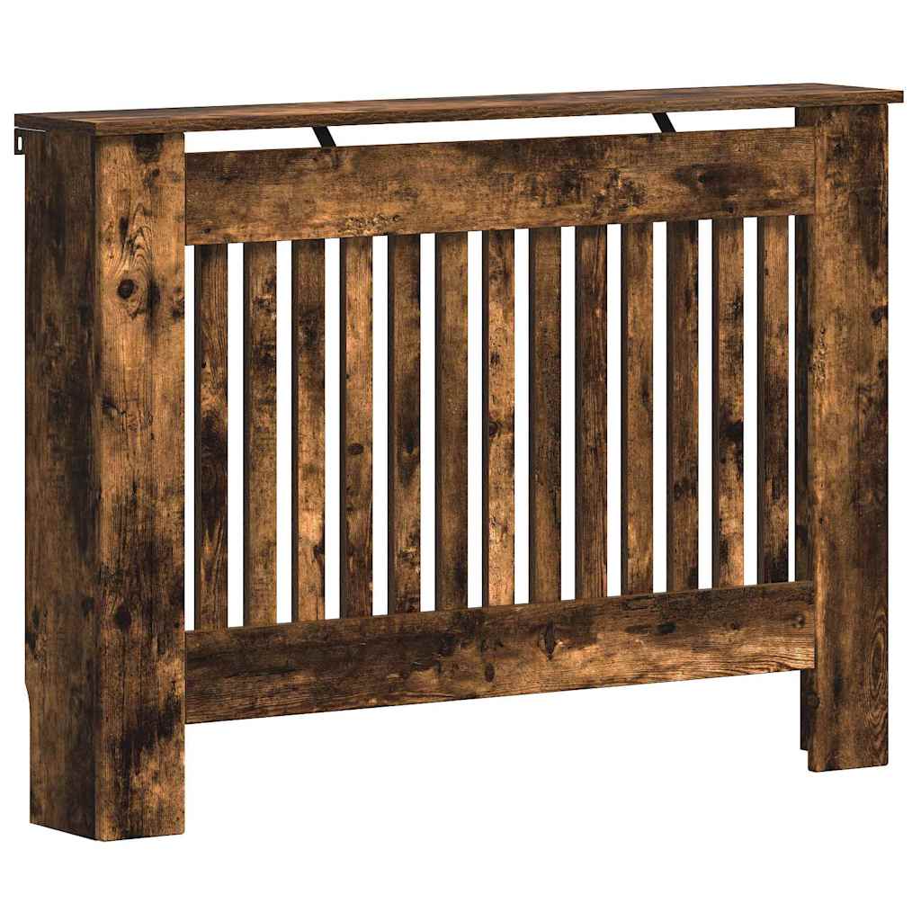 Vidaxx Heizkörperabdeckung Räuchereiche 112 x 19 x 81,5 cm Holzwerkstoff