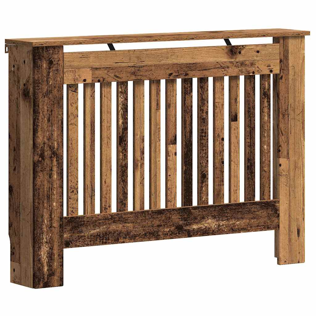 Vidaxx Heizkörperabdeckung Altholz 112 x 19 x 81,5 cm verarbeitetes Holz