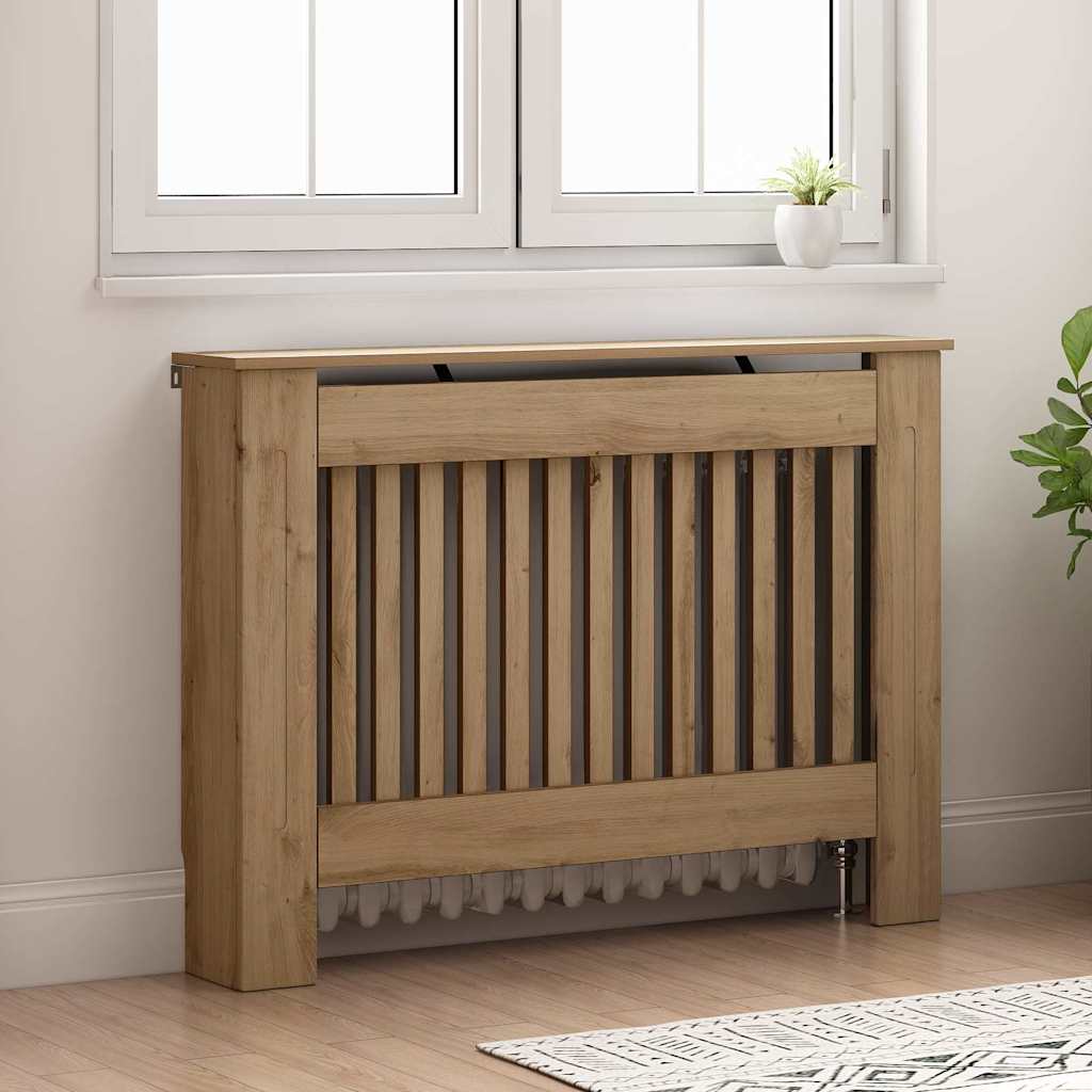 Vidaxxl Heizkörperabdeckung Artisan Oak 112 x 19 x 81,5 cm Holzwerkstoff