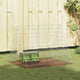 Vidaxl Kaninchenkäfig Silber 215 x 100 x 85 cm verzinkter Stahl