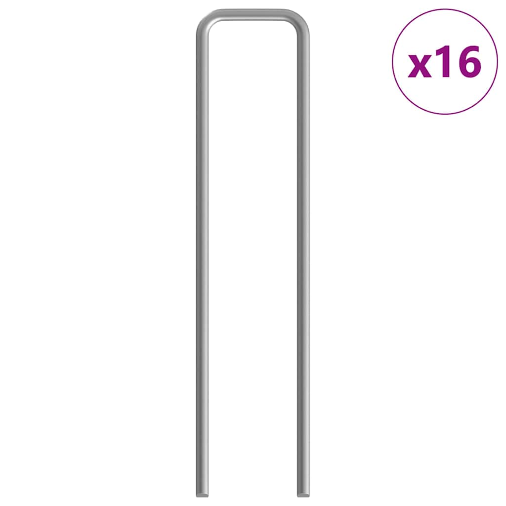 Vidaxl Kaninchenkäfig Silber 400 x 78 x 78 cm verzinkter Stahl