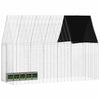 Vidaxl Kaninchenkäfig Silber 300 x 100 x 210 cm verzinkter Stahl