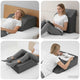 VidaXL Beinkissen einfarbig grau 63 x 52 x 19 cm
