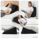 VidaXL Keilkissen sonst schwarz 55 x 55 x 26 cm