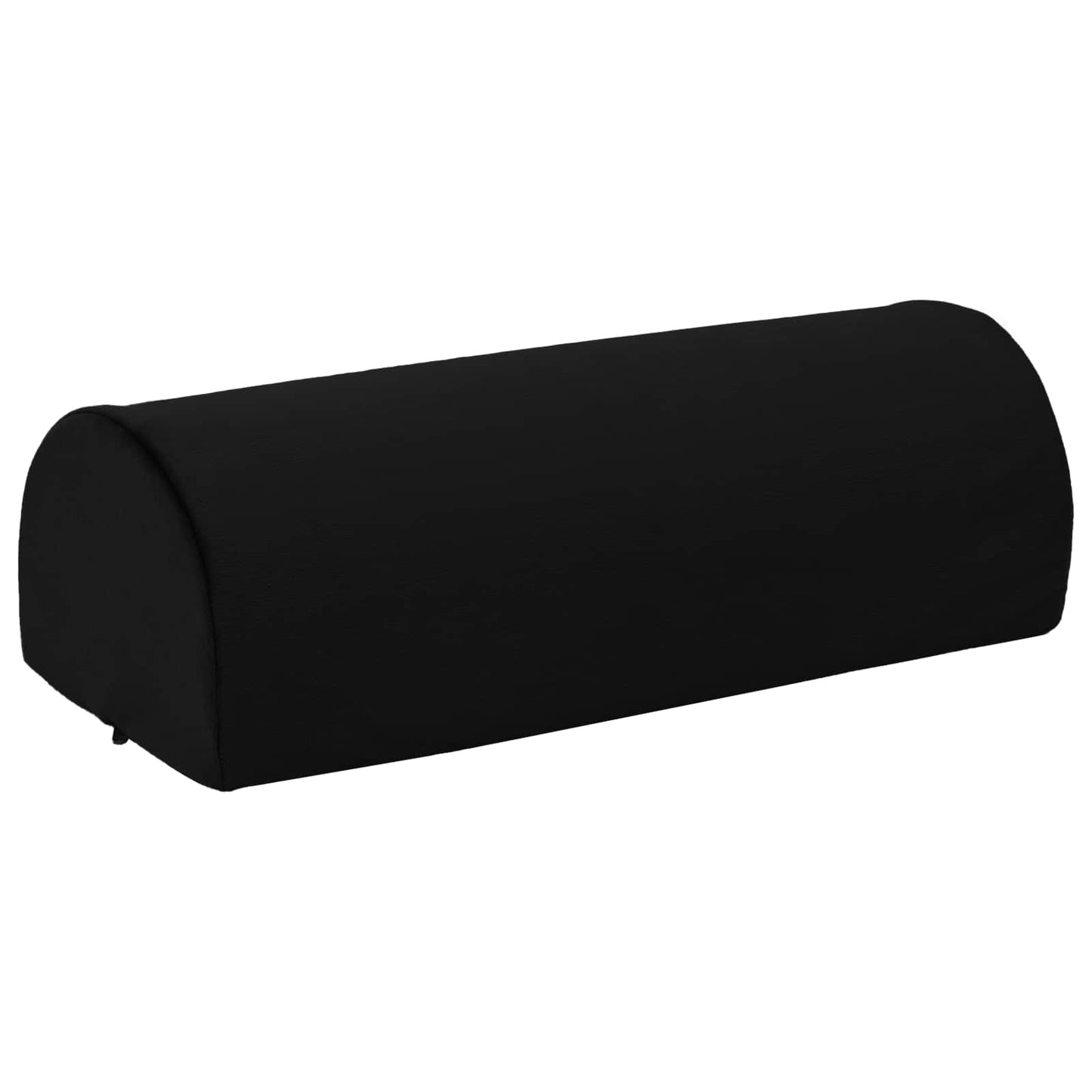 Vidaxxl Fußstützenkissen massiv schwarz 42 x 18 x 13 cm