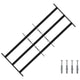 Vidaxx Fenstergitter schwarz 116 x 45 cm pulverbeschichteter Stahl