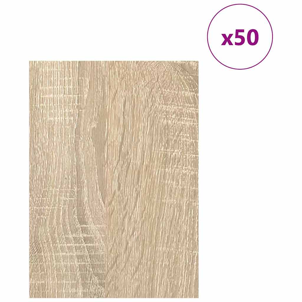 Vidaxx Dekorplatten 50 Stück Sonoma-Eiche 15 x 21 x 0,27 cm Holzwerkstoff
