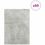 Vidaxx Dekorplatten 50 Stück Betongrau 15 x 21 x 0,27 cm Holzwerkstoff - afbeelding 3