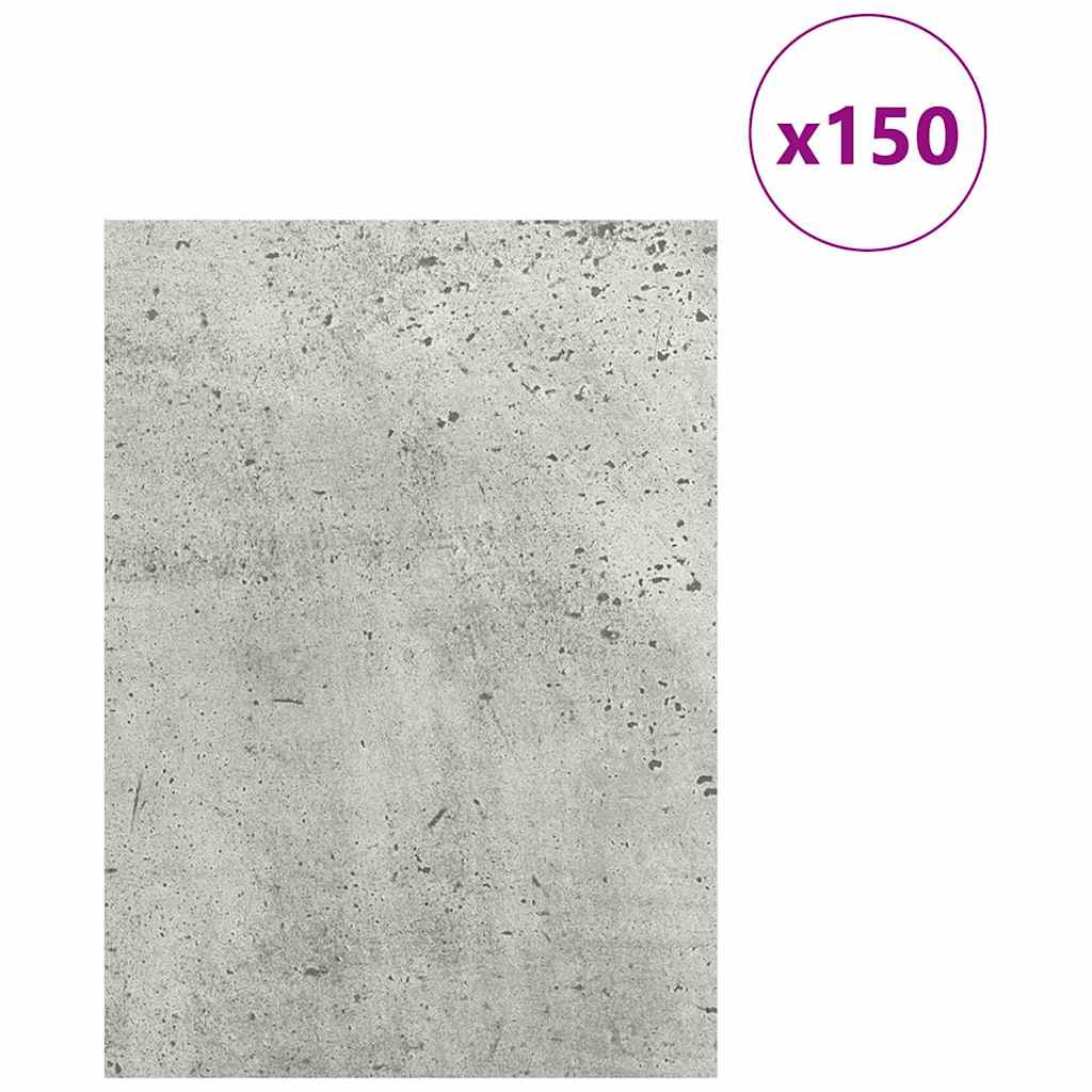 Vidaxx Dekorplatten 150 Stück betongrau 15 x 21 x 0,27 cm Holzwerkstoff