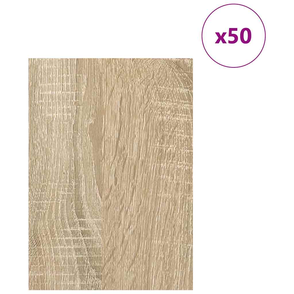 Vidaxx Dekorplatten 50 Stück Sonoma-Eiche 21 x 30 x 0,27 cm Holzwerkstoff