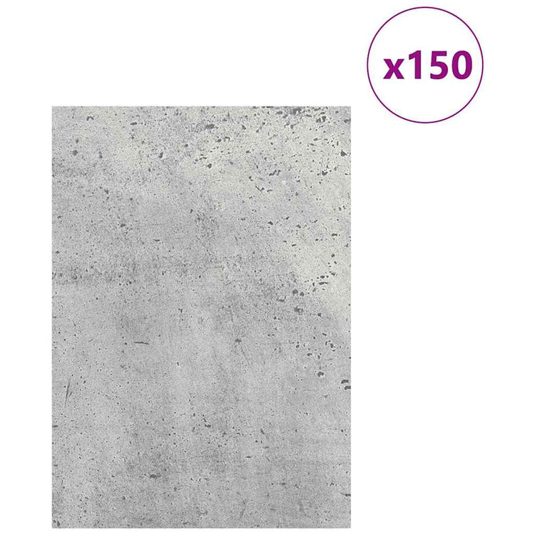 Vidaxx Dekorplatten 150 Stück Betongrau 21 x 30 x 0,27 cm Holzwerkstoff